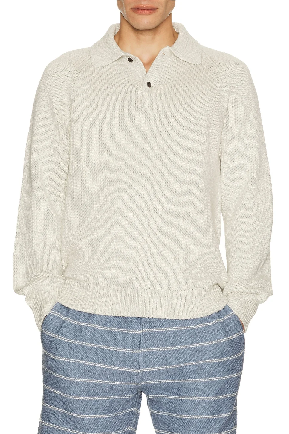 Heirloom Long Sleeve Polo Sweater - 1