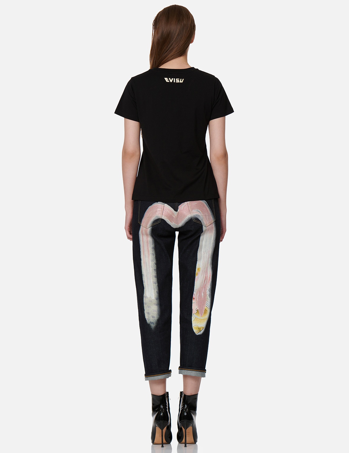 WAVE-PATTERN SEAGULL EMBROIDERY T-SHIRT - 6