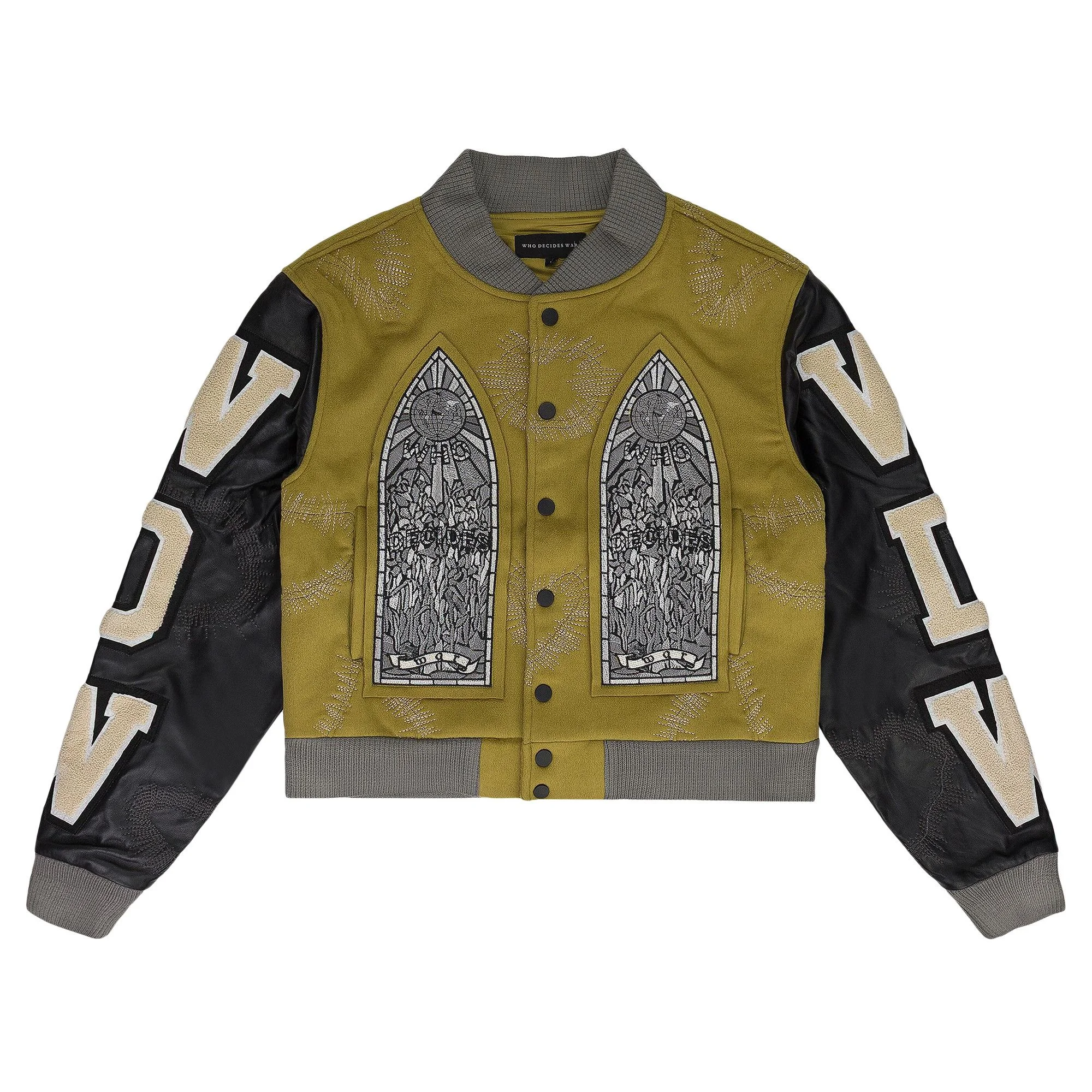 Who Decides War Namesake Varsity Jacket 'Mustard' - 1