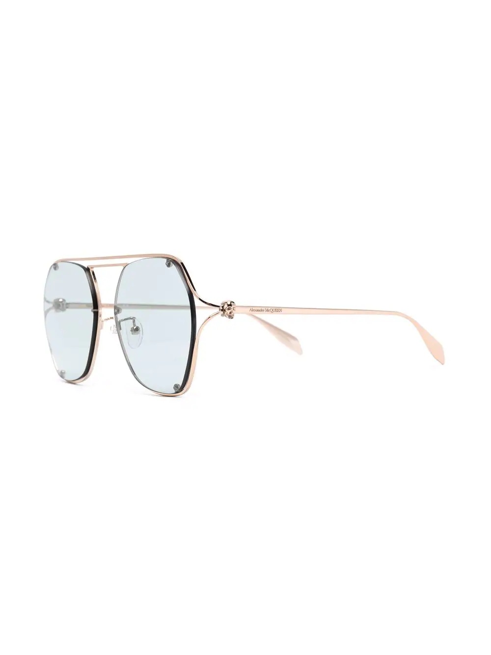 metallic aviator-style sunglasses - 2