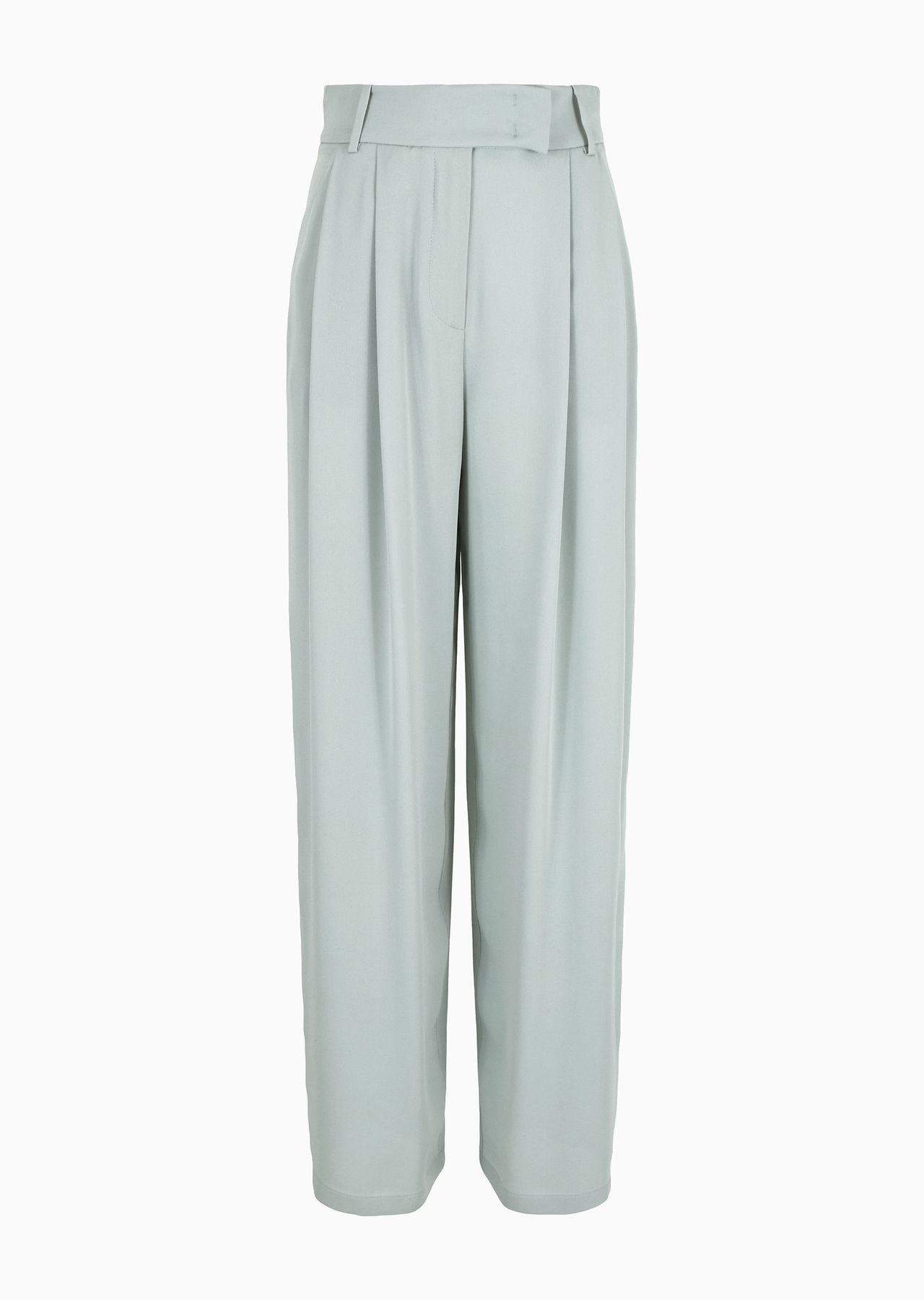 ASV triple silk-georgette double-pleat trousers - 1