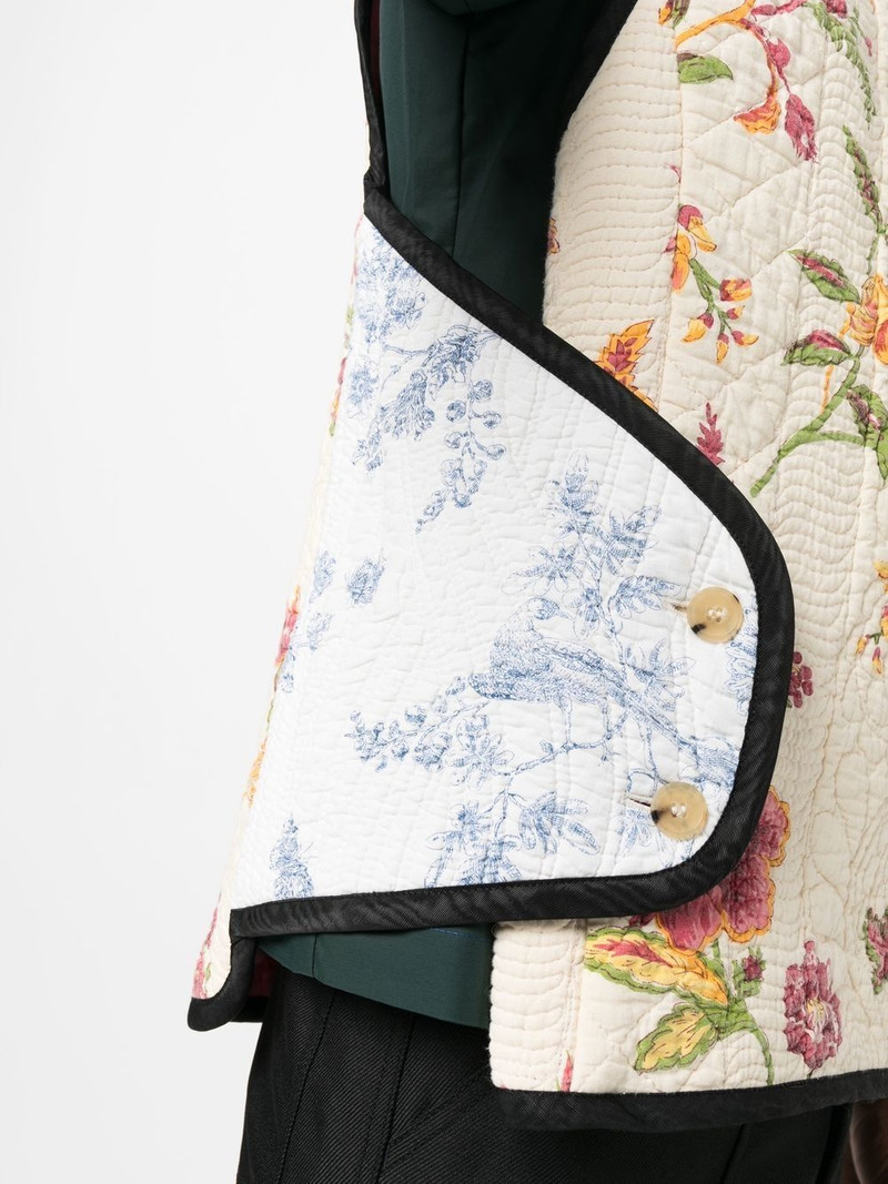 floral-print sleeveless jacket 5
