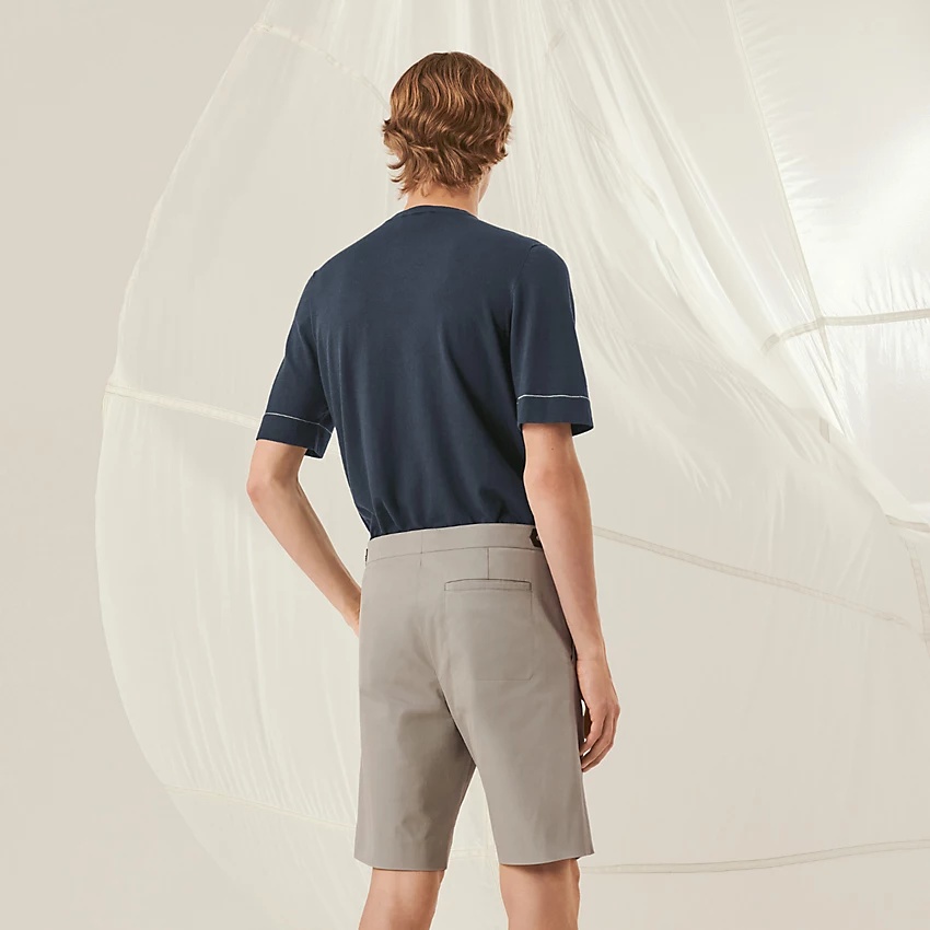 Saint Germain shorts with leather tab - 3