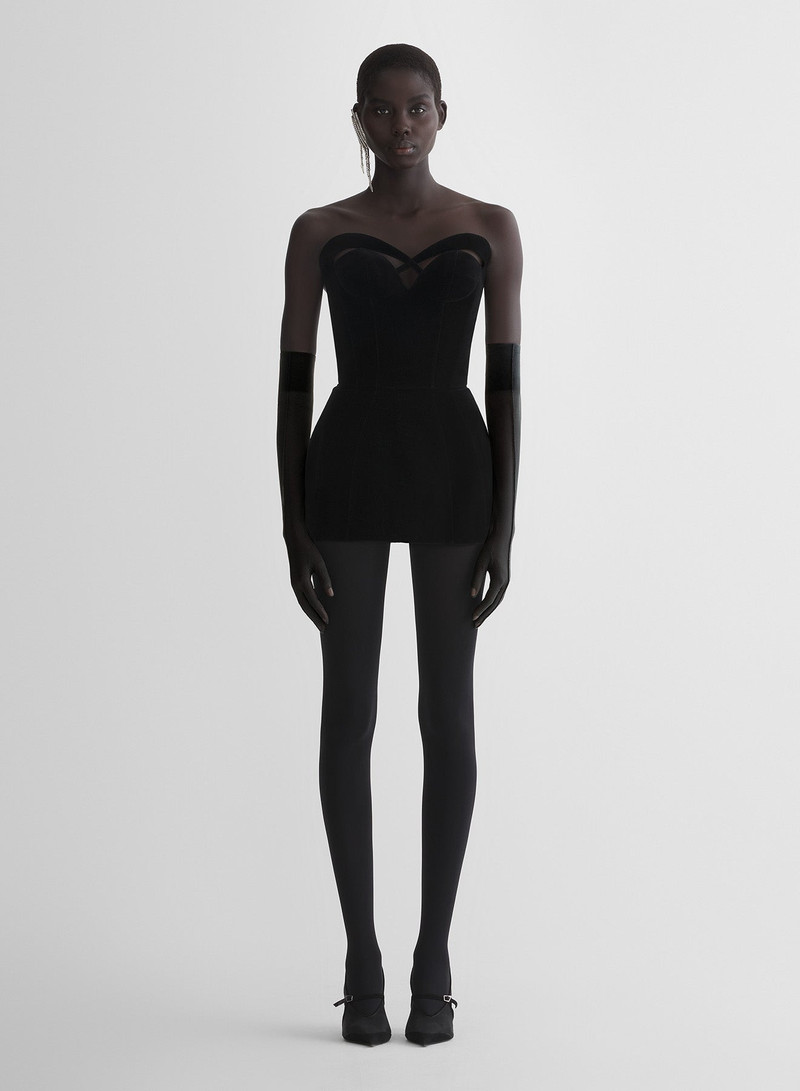 MUGLER re/edit lingerie bustier dress outlook