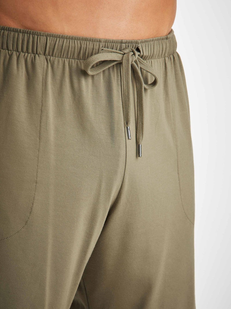 Men's Lounge Shorts Basel Micro Modal Stretch Khaki - 5