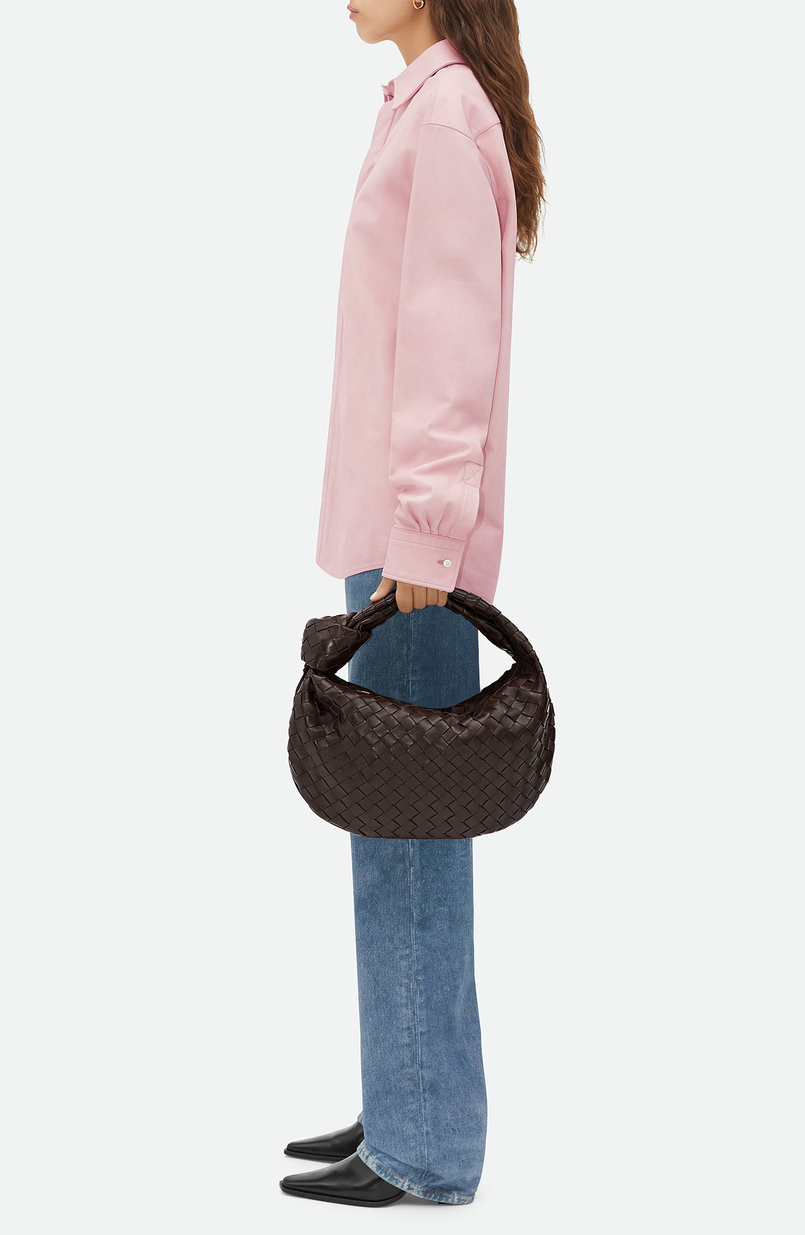 Teen Jodie Intrecciato Leather Hobo - 2