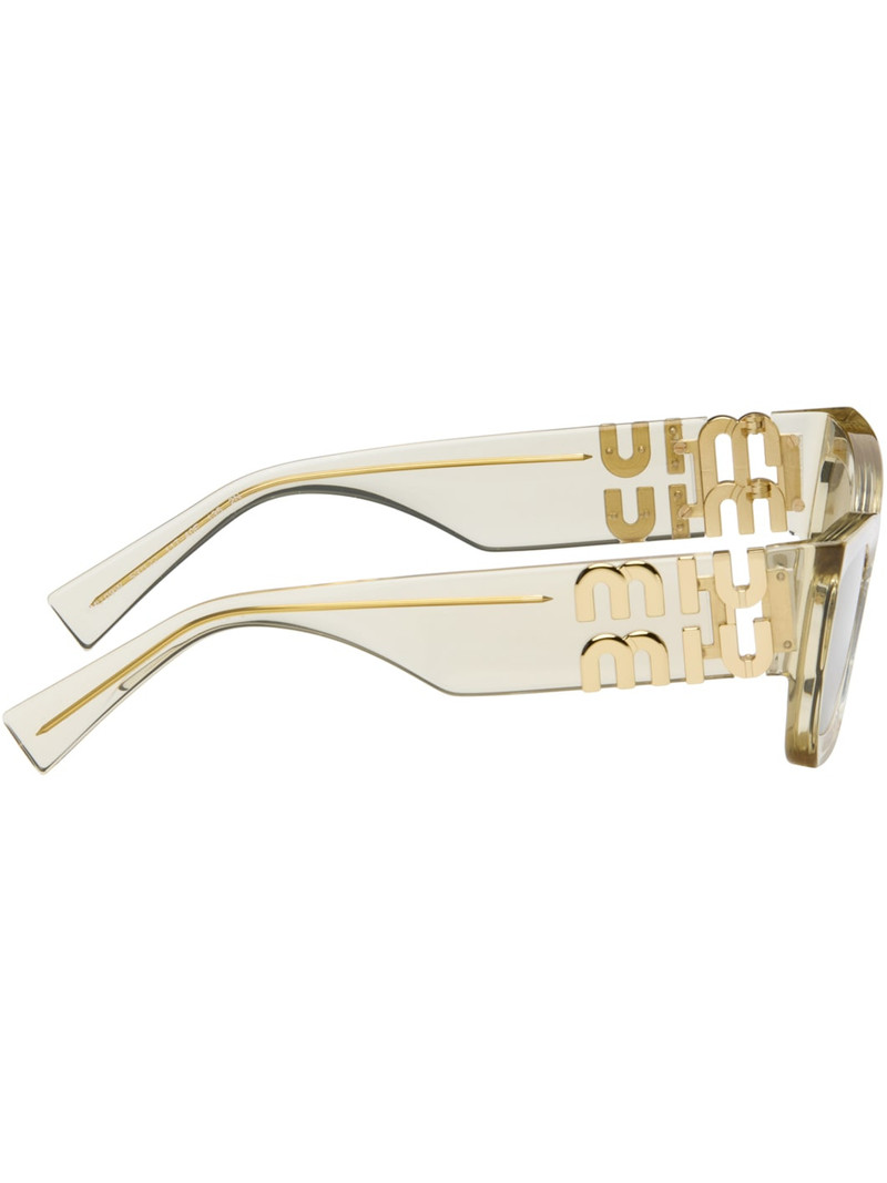 Miu Miu Yellow Miu Glimpse Sunglasses outlook