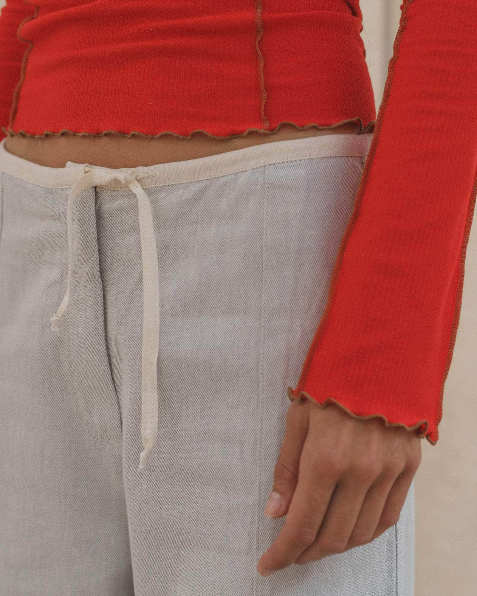 Omato Long Sleeve Tee - Fine Organic Cotton Rib - 6