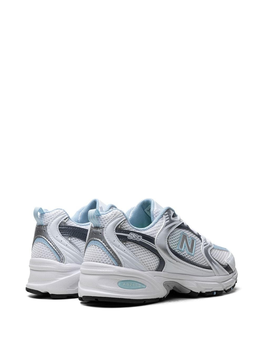 530 "White/Dark Arctic Grey/Light Chrome Blue" sneakers - 3