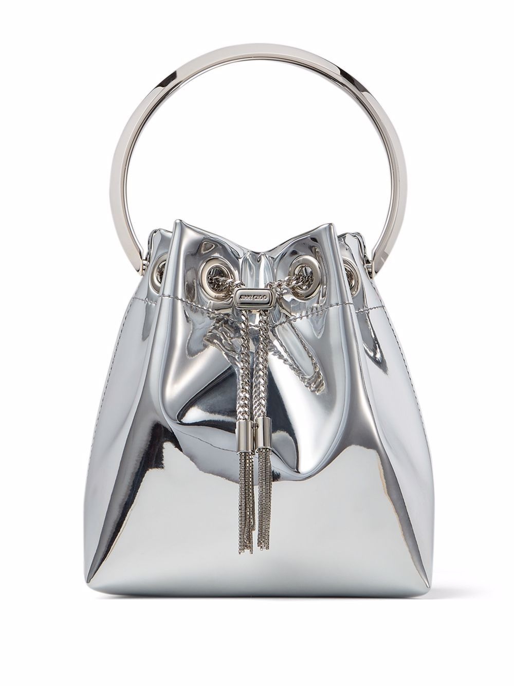 Bon Bon metallic-effect bucket bag - 1