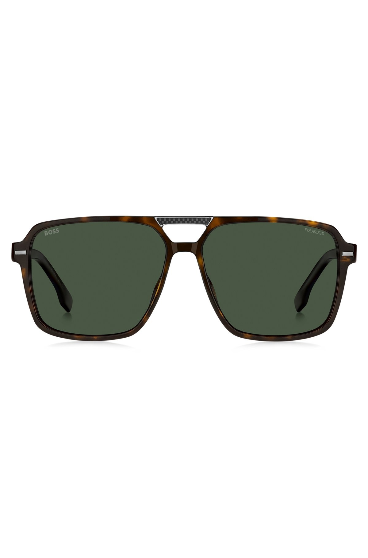 HAVANA-ACETATE SUNGLASSES WITH CARBON-FIBER TEMPLES - 3