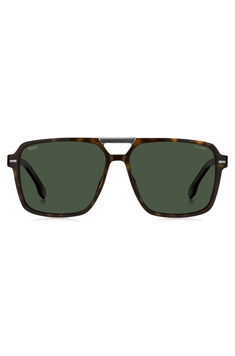 HAVANA-ACETATE SUNGLASSES WITH CARBON-FIBER TEMPLES 3