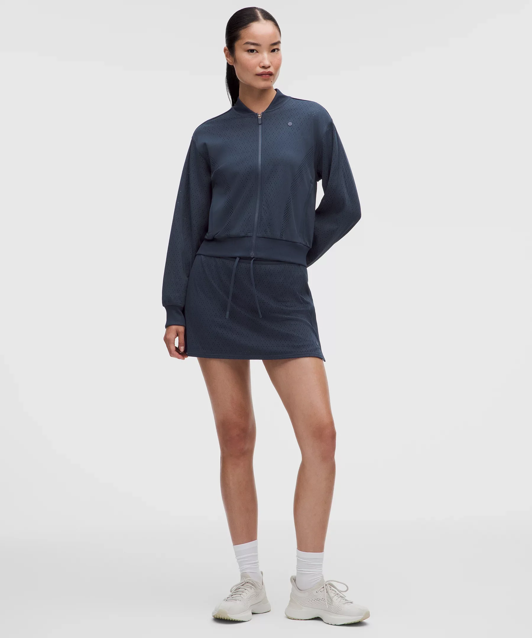 Ace Advantage High-Rise Knit Mesh Tennis Skirt - 1