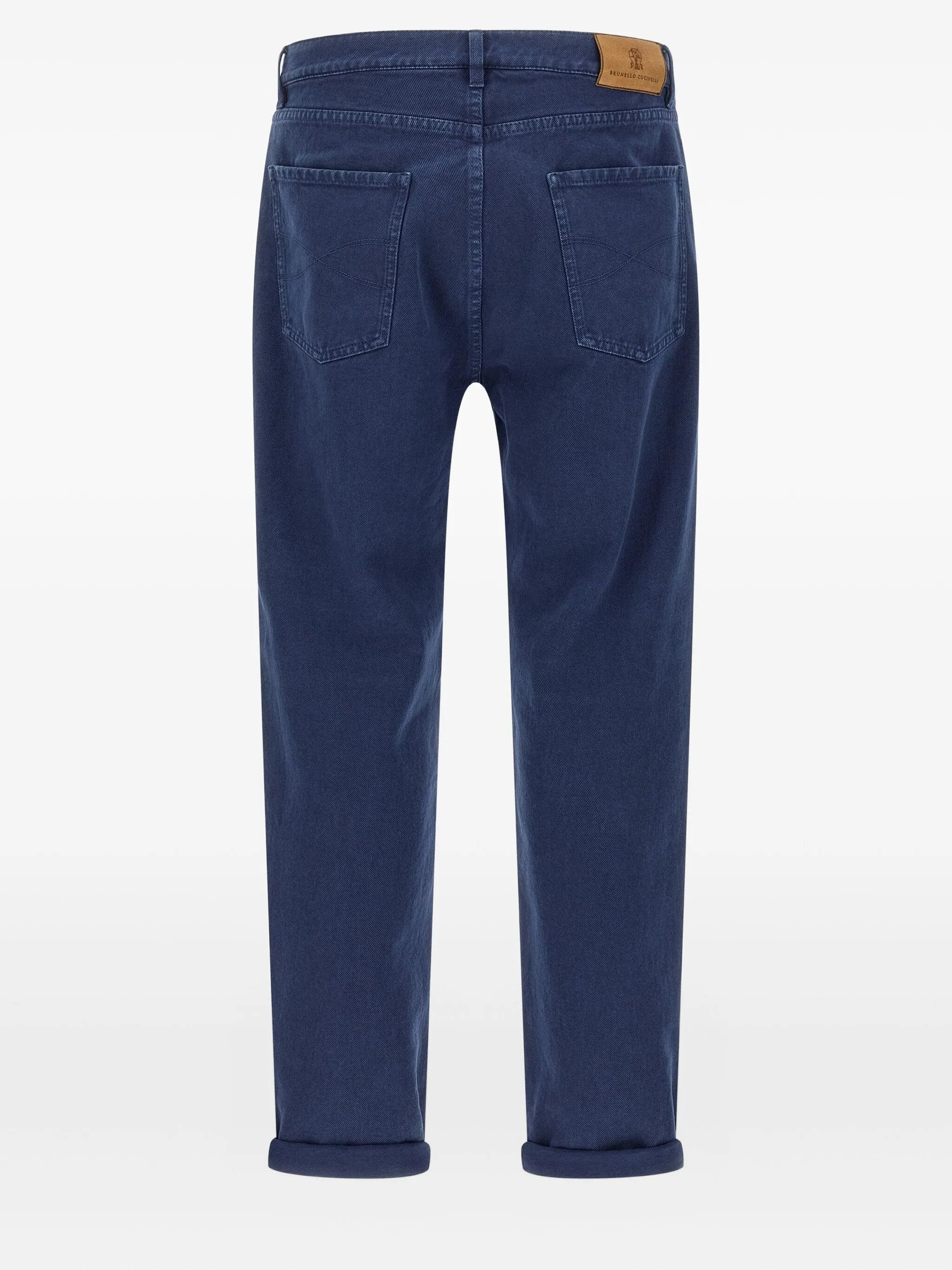 Brunello Cucinelli Garment-dyed Logo-patch Jeans - 2