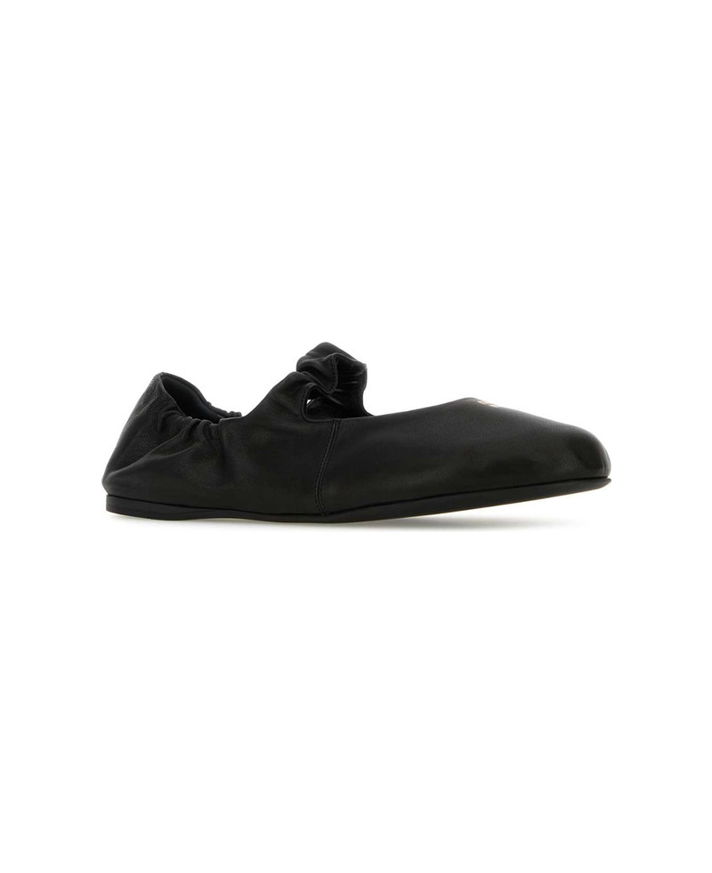 Miu Miu Black Nappa Leather Ballerinas outlook