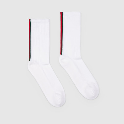 GUCCI Cotton socks with Web outlook