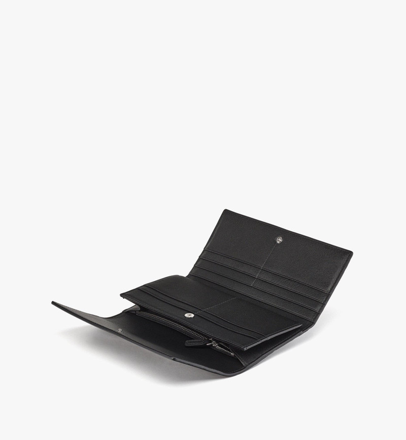 MCM Aren Continental Wallet in Embossed Monogram Leather outlook