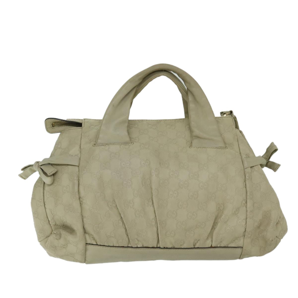 GUCCI Guccissima GG Canvas Hand Bag Beige - 2
