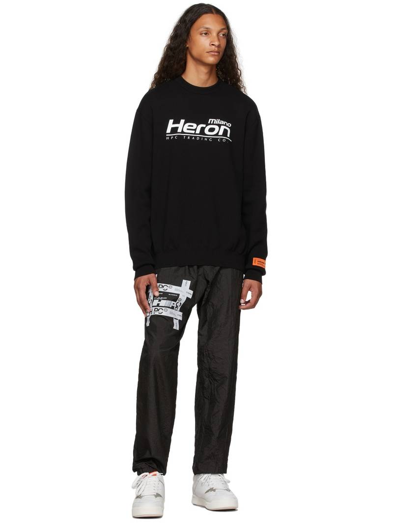 Heron Preston Black Knit 'Trading' Sweater outlook