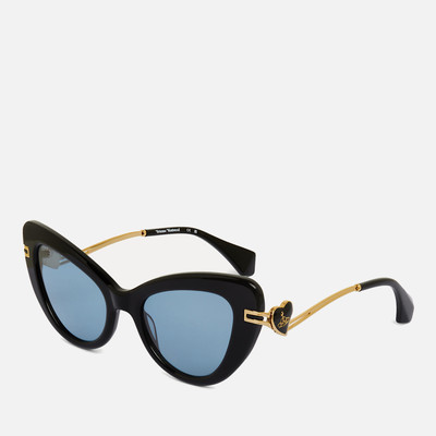 Vivienne Westwood Vivienne Westwood Women's Cat Eye Sunglasses - Gloss Solid Black outlook