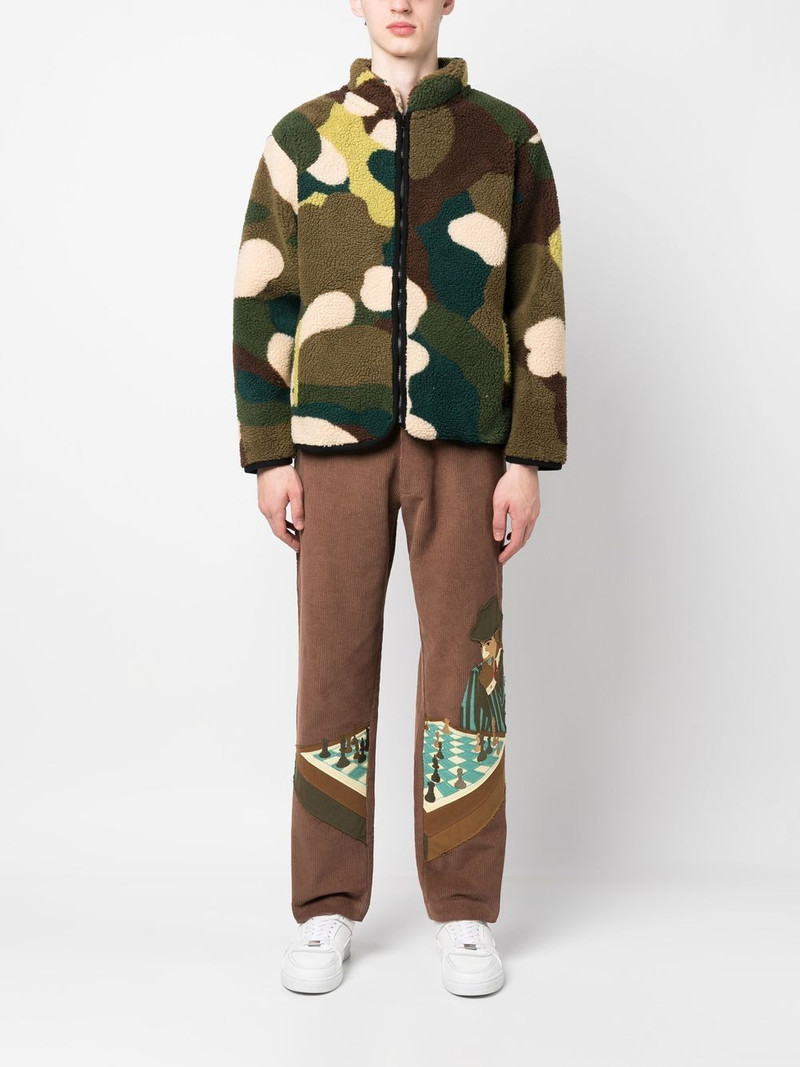 KidSuper chess patchwork corduroy trousers outlook