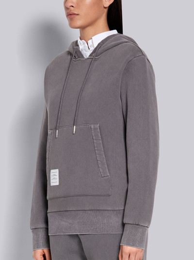 Thom Browne Medium Grey Classic Loopback Garment Dyed Relaxed Fit Pullover Hoodie outlook