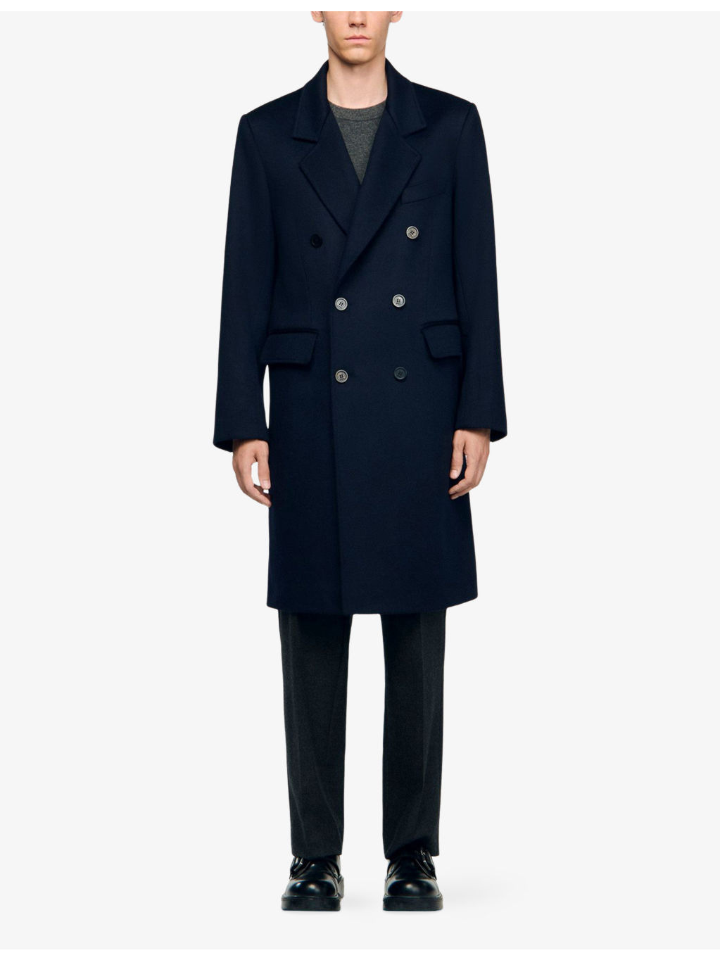 Button-Up Regular-Fit Wool And Cashmere-Blend Coat - 3