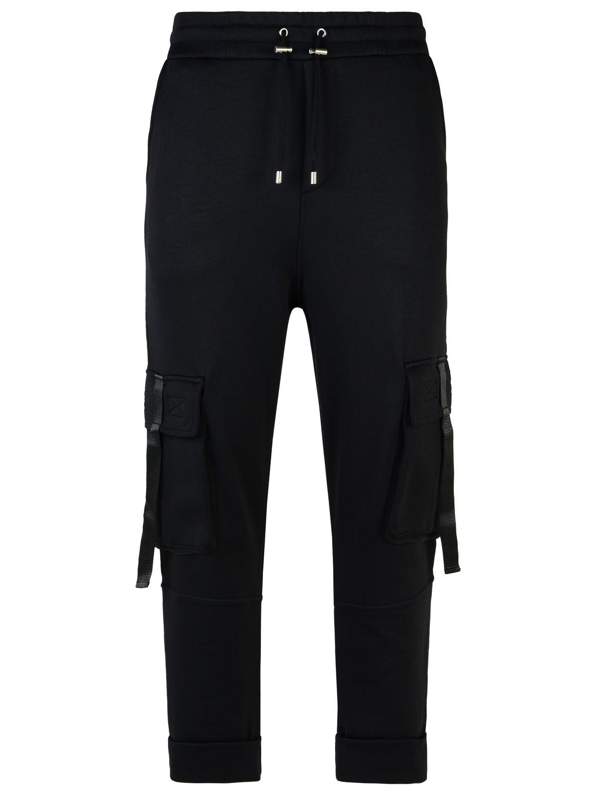 Balmain 'Jogger' Black Cotton Blend Pants Men - 1
