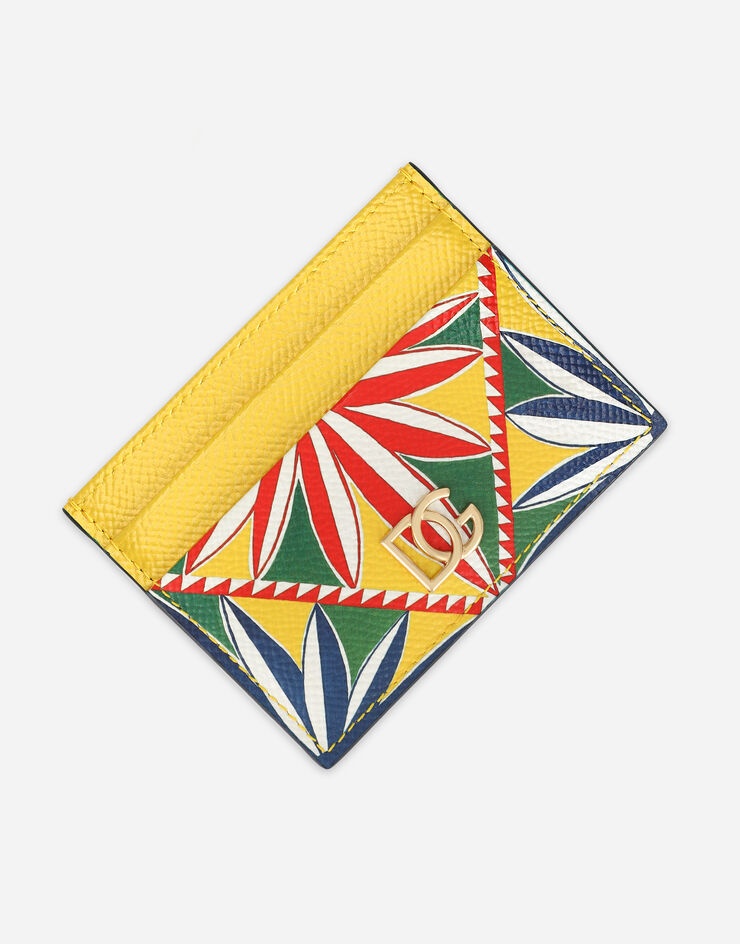 Dauphine calfskin card holder with Carretto print - 4