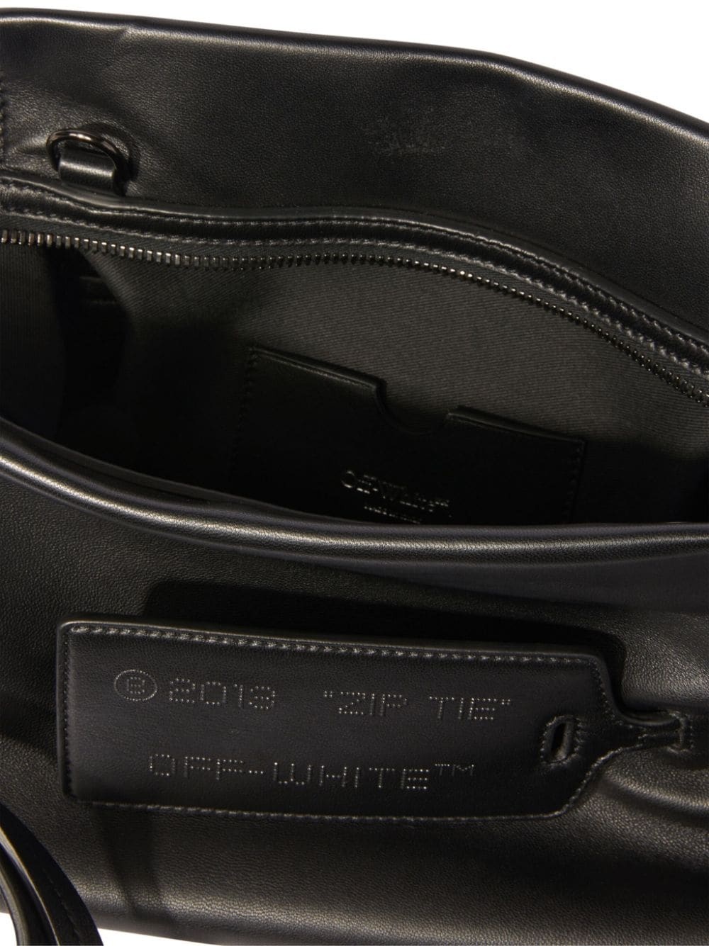 Zip Tie leather clutch bag - 6