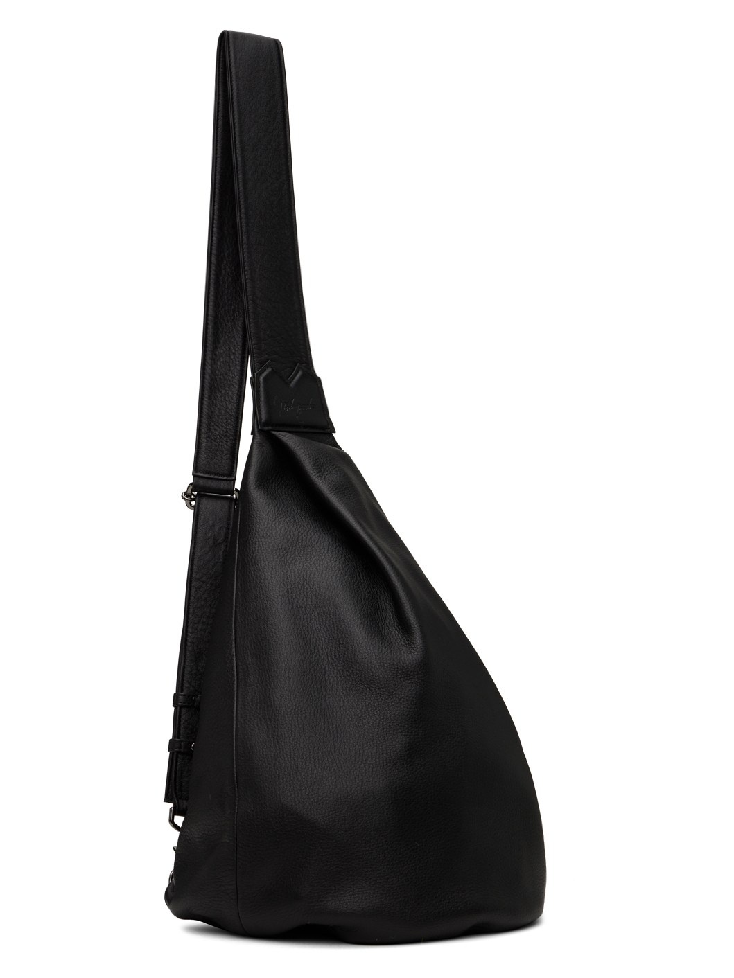 Yohji Yamamoto Black Y discord 'Y' Crossbody Bag | REVERSIBLE