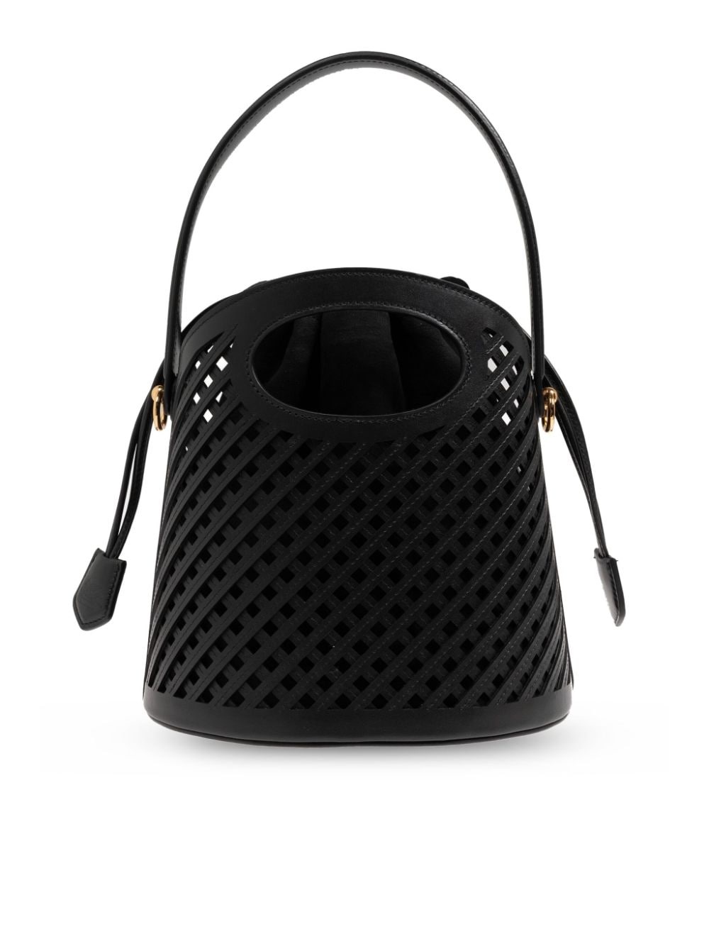 medium Saturno grid cut-out crossbody bag - 6