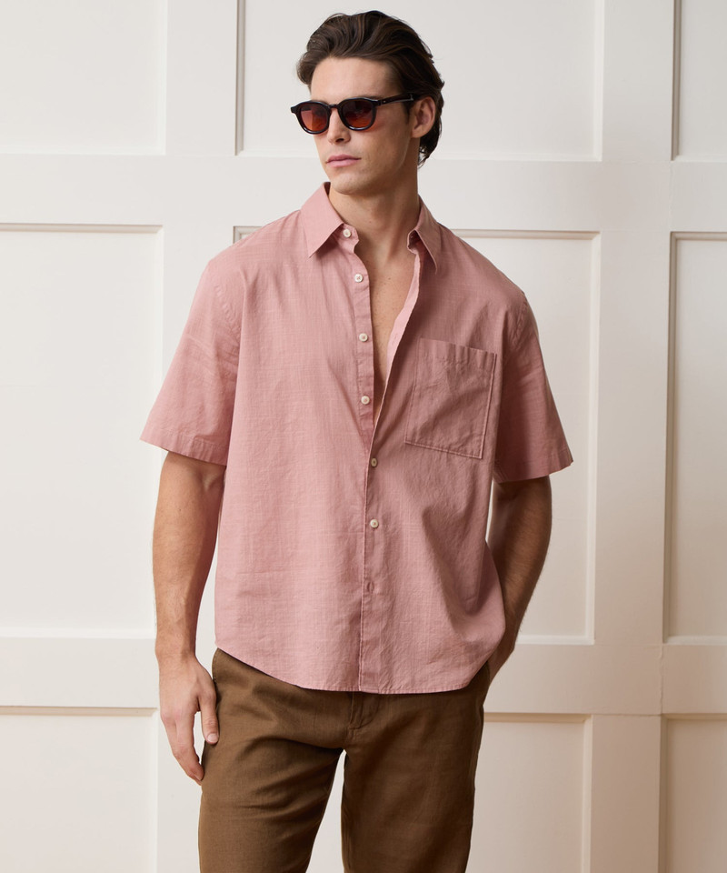 TODD SNYDER Summerweight Cotton Big Shirt outlook