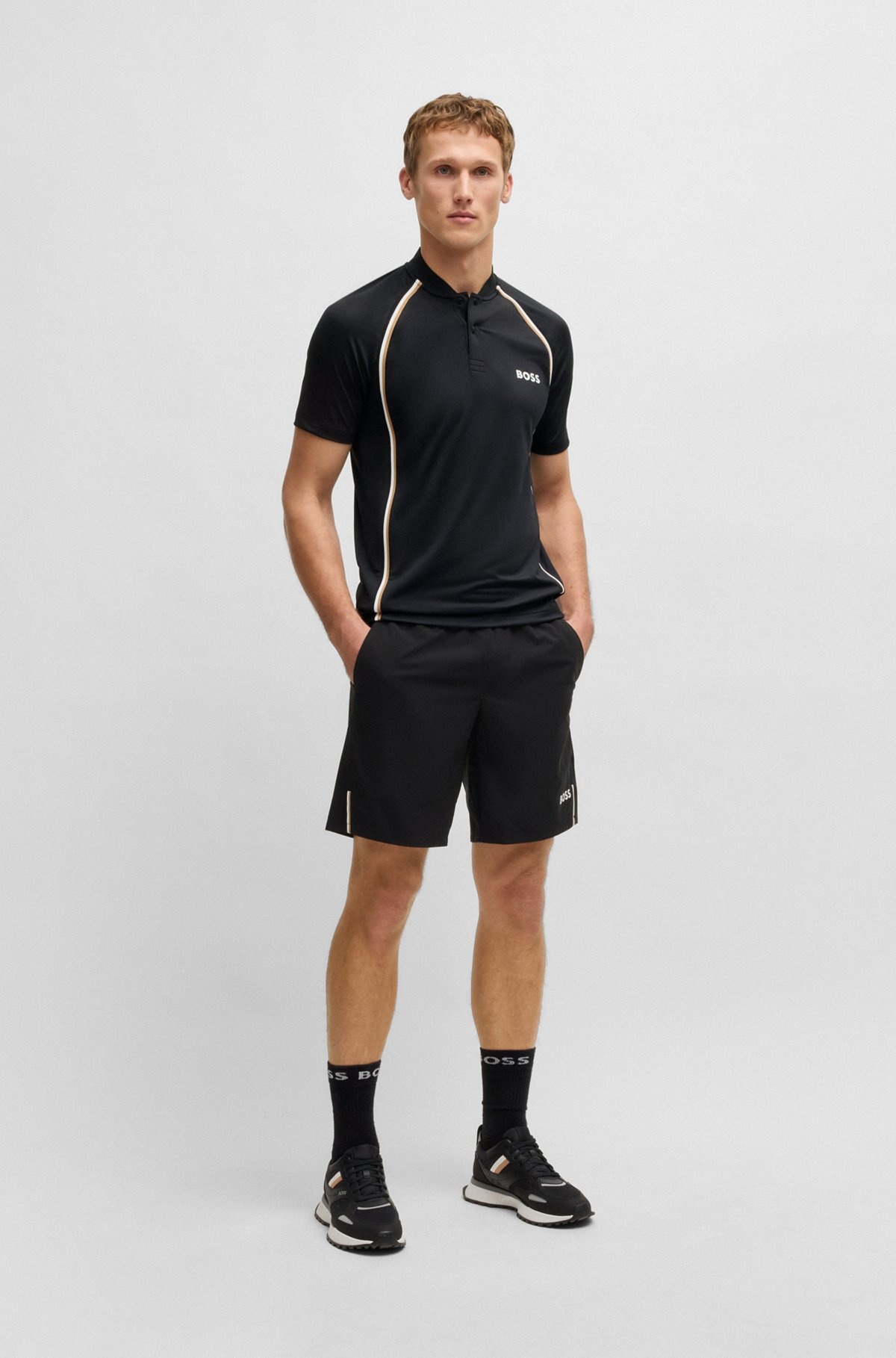 ACTIVE SLIM-FIT POLO SHIRT IN SUPER-STRETCH MESH - 4