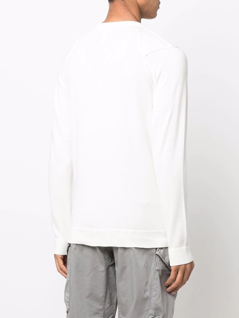 Lens-detailed sleeve jumper - 4