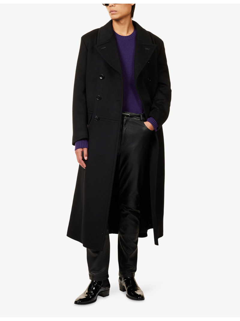 TOM FORD Double-Breasted Officer Wool Coat outlook