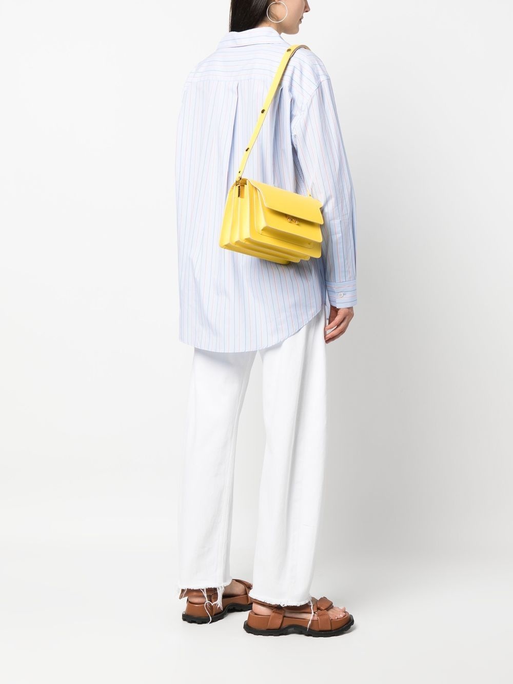 Trunk leather shoulder bag - 2