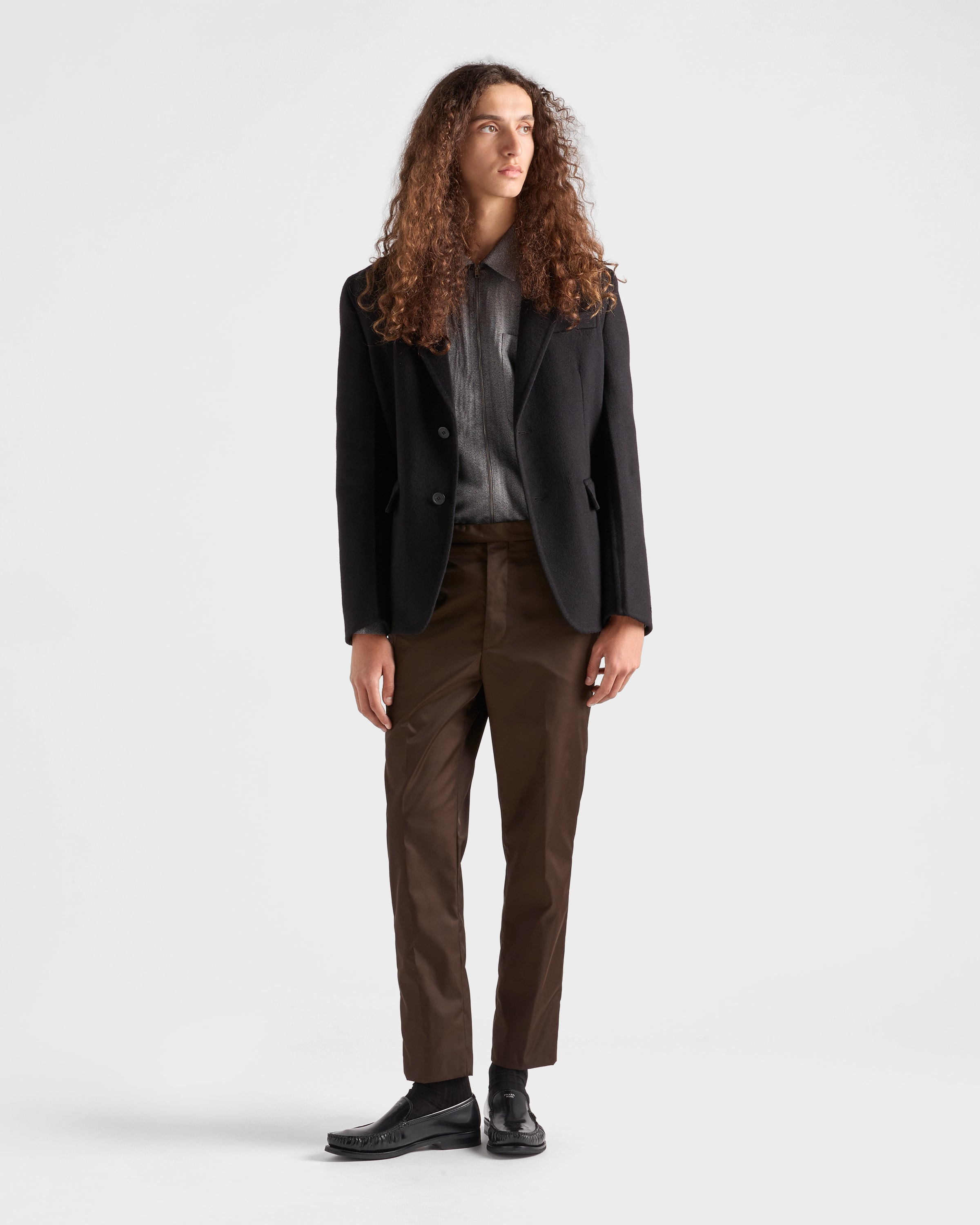 Single-breasted cashmere jacket - 2