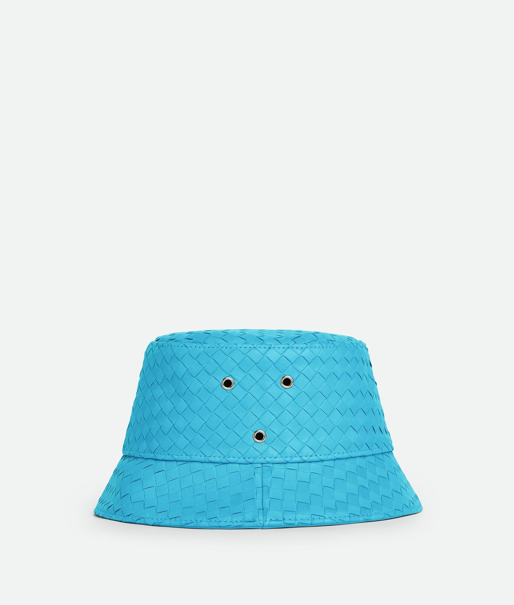 intrecciato leather bucket hat - 2