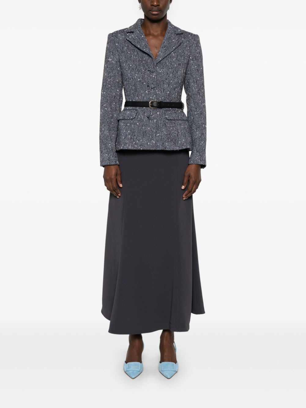 bouclé midi dress - 2