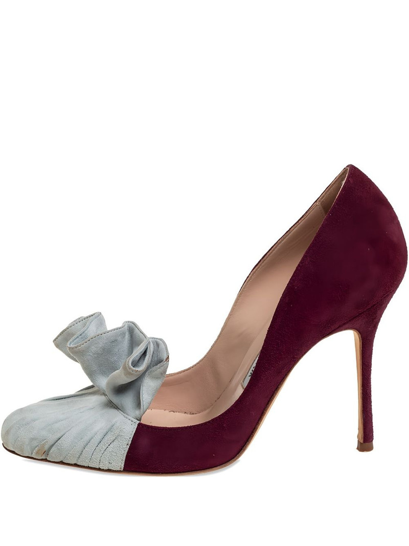 suede heeled 펌프 1