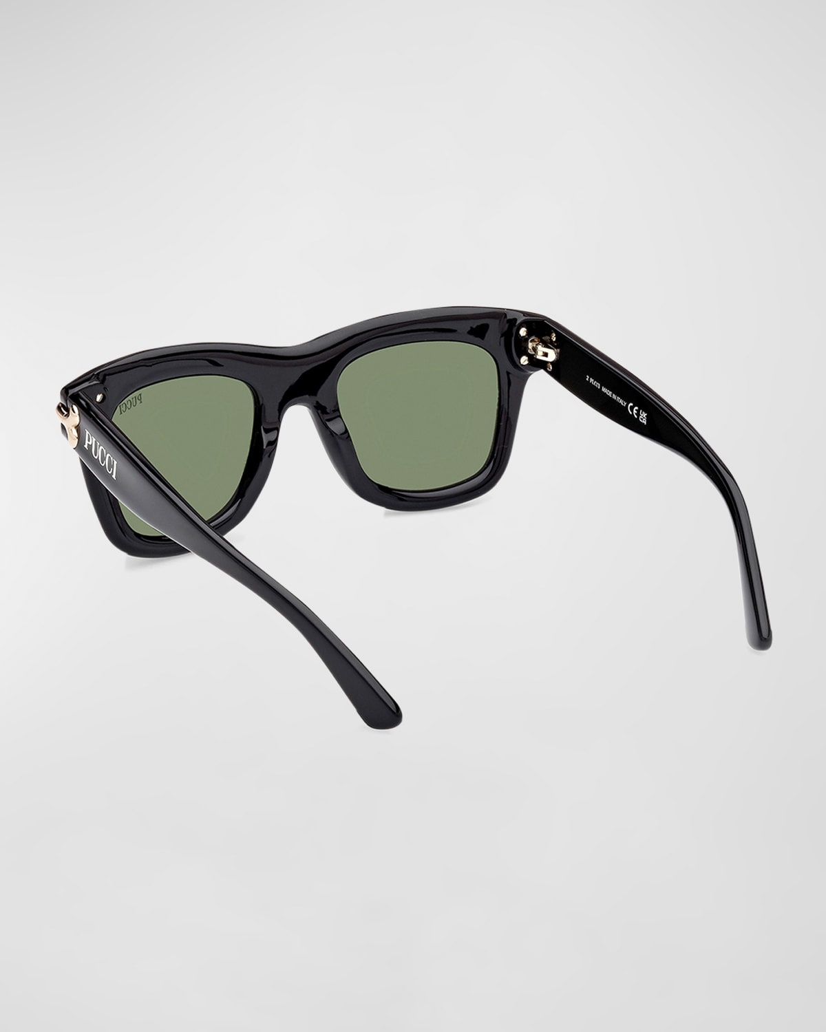 Logo Acetate Square Sunglasses - 2