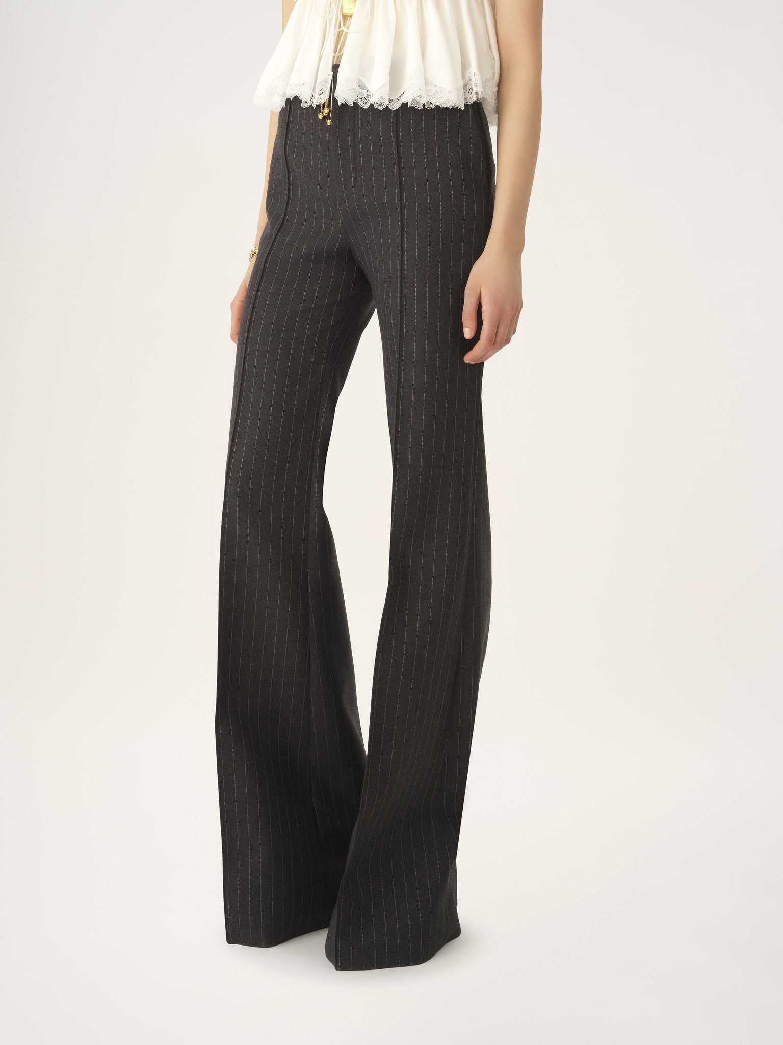 TAILORED BOOTCUT PANTS IN WOOL - 4