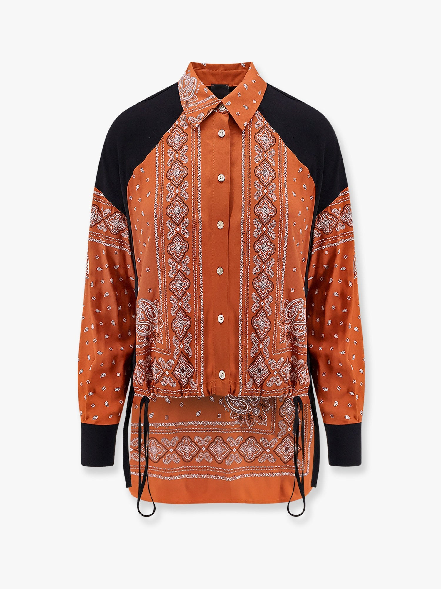Pinko Clocks Viscose Shirt With Bandana Print - 1