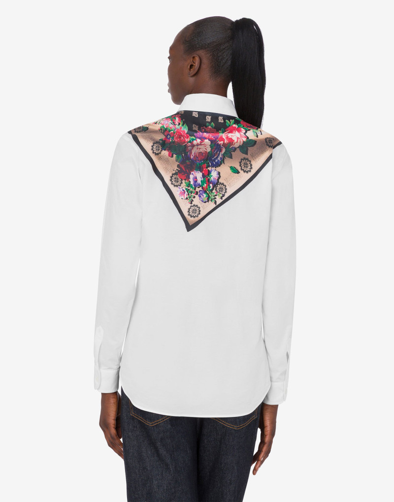 PRINTED STRETCH COTTON POPLIN SHIRT 3