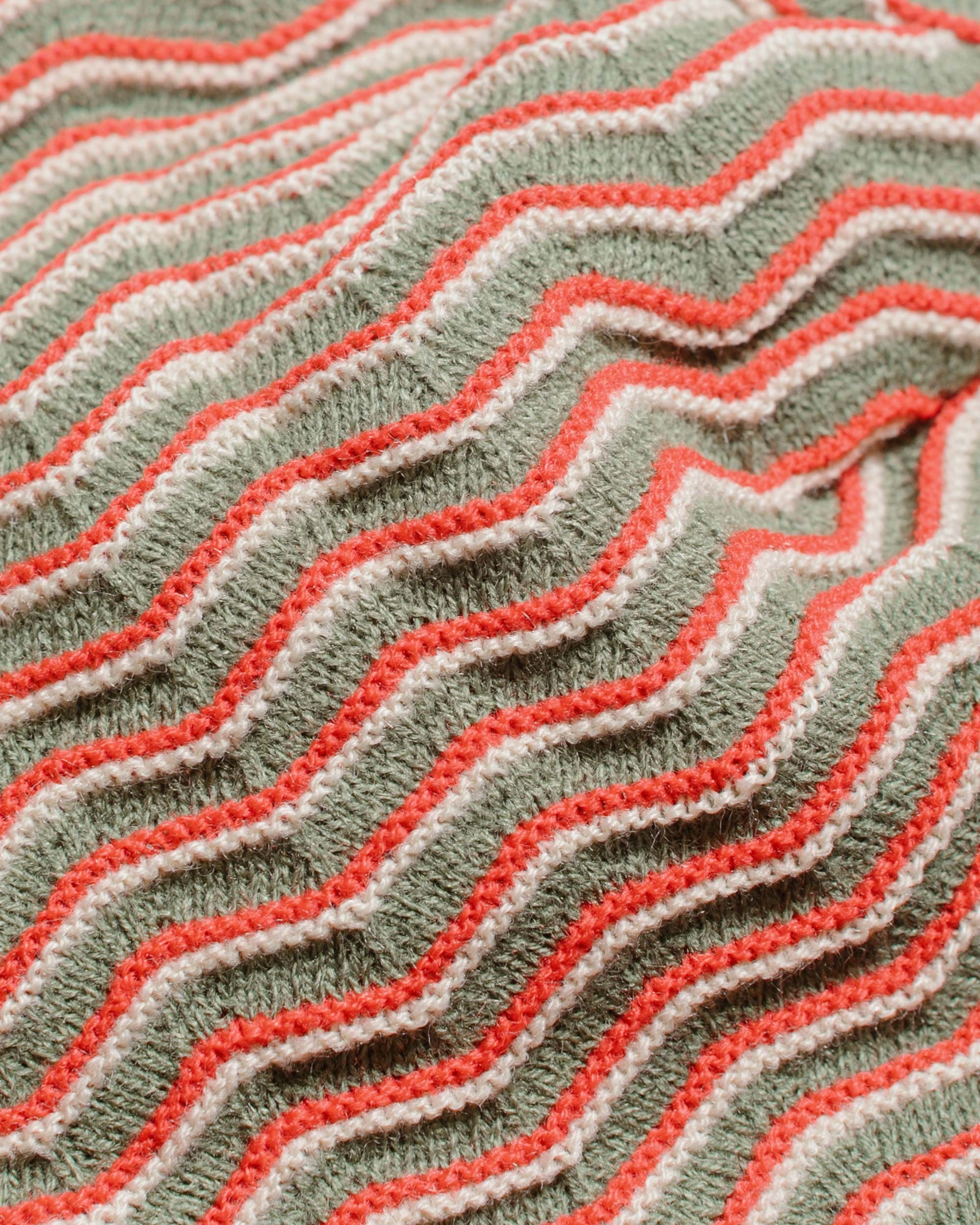 Stüssy Skullcap Crinkle Stitch Olive - 2