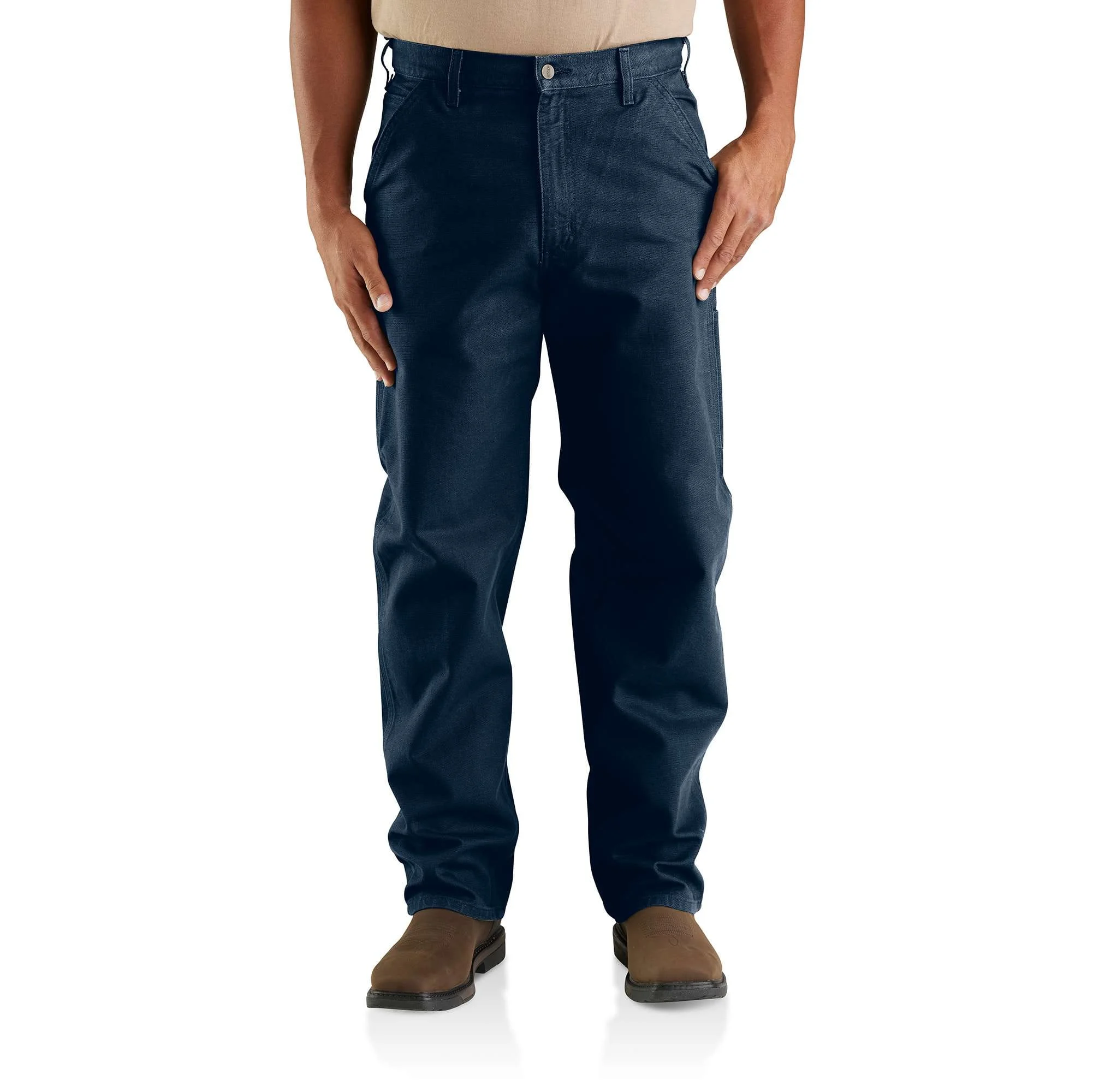 Loose Straight Washed Duck Dungaree - 1