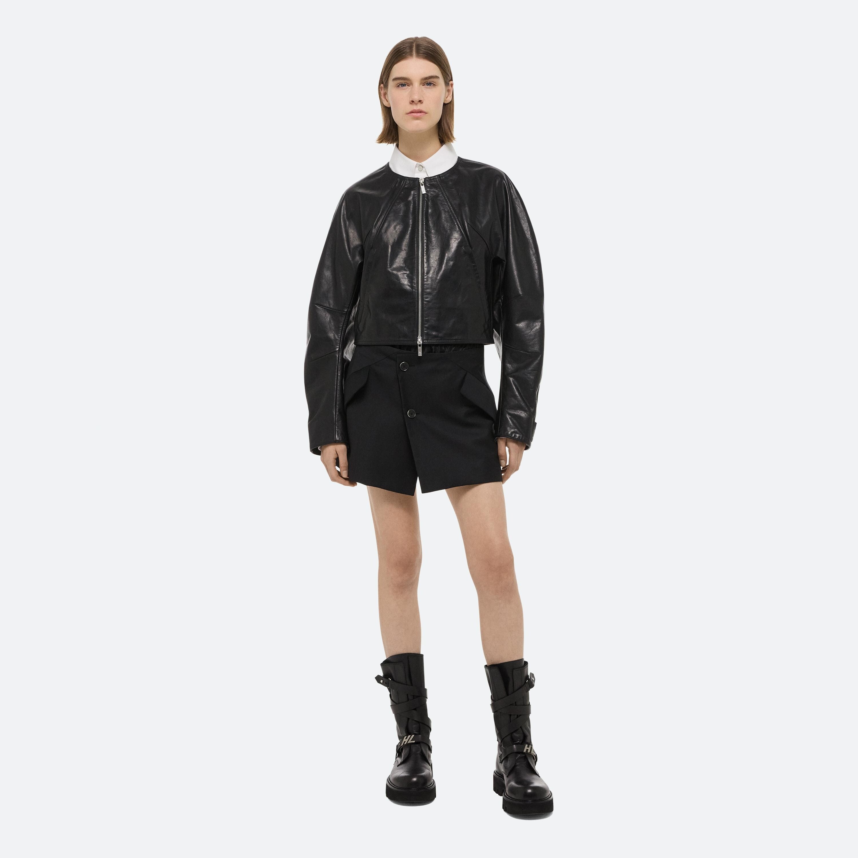 ARTICULATED LEATHER JACKET - 2