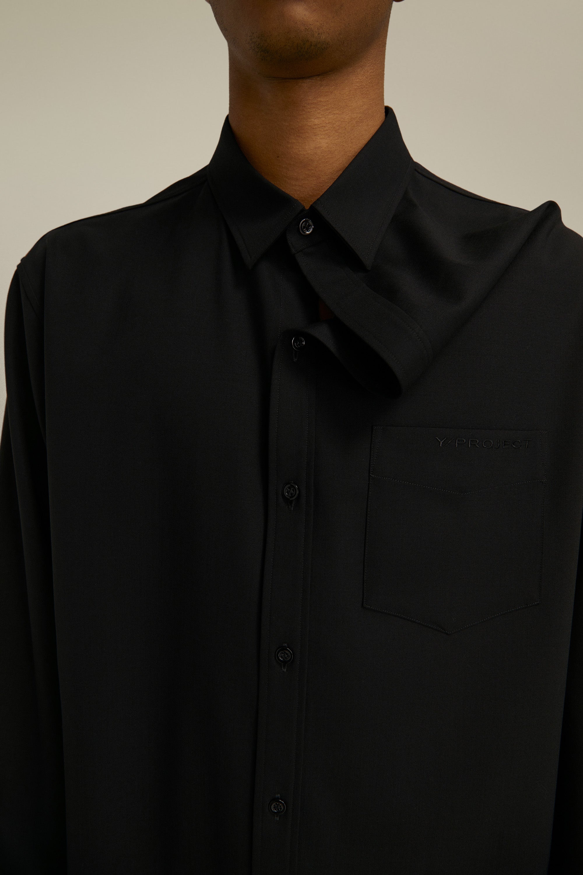Classic Asymmetric Collar Shirt - 3