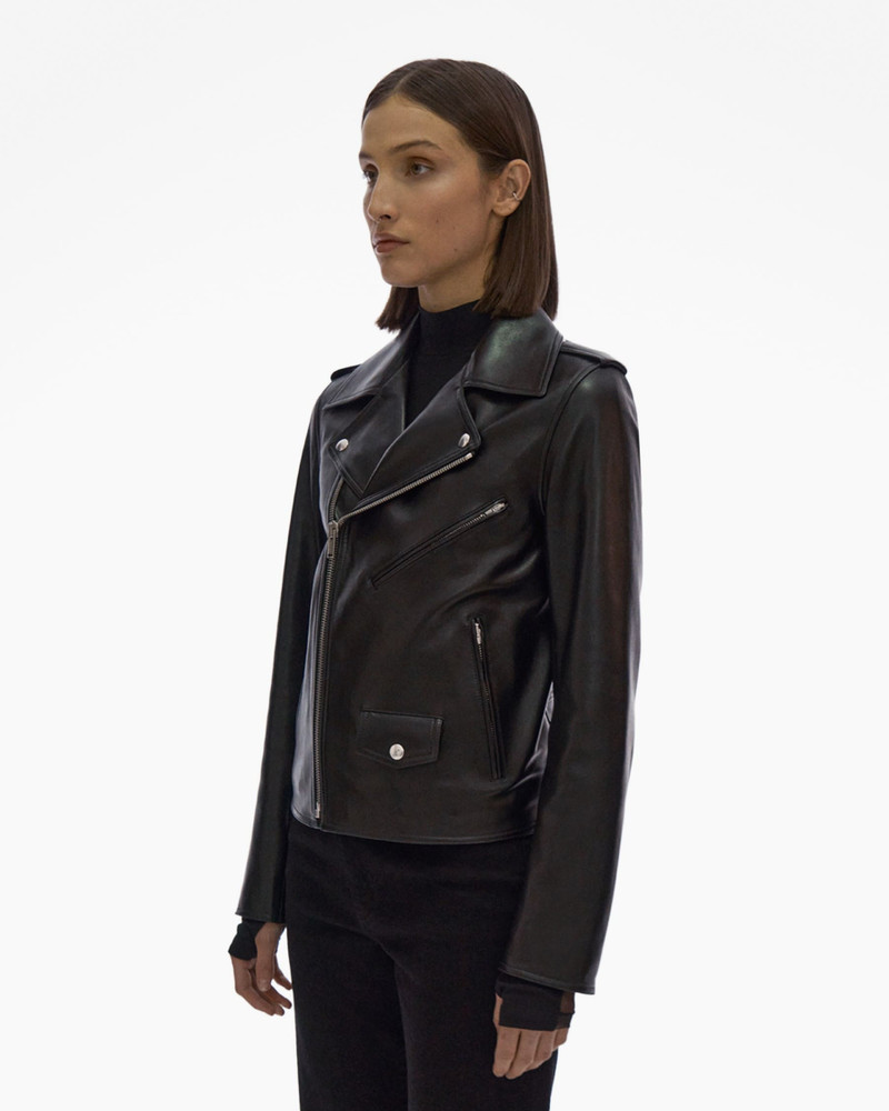 LEATHER BIKER JACKET 5